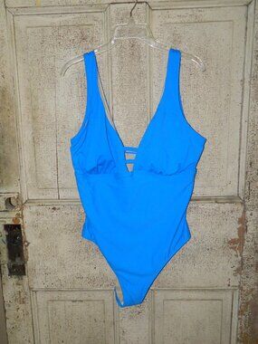 Swimsuits for All Plunge One Pc Swimsuit Sz 18 (Y-37)